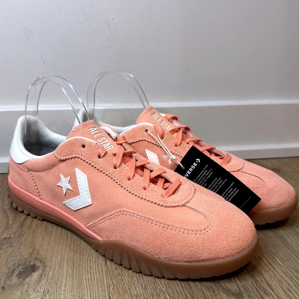 Converse Star Player 76 Suede Peach Pink Gum Sole Sneakers Women's 9.5 NEW